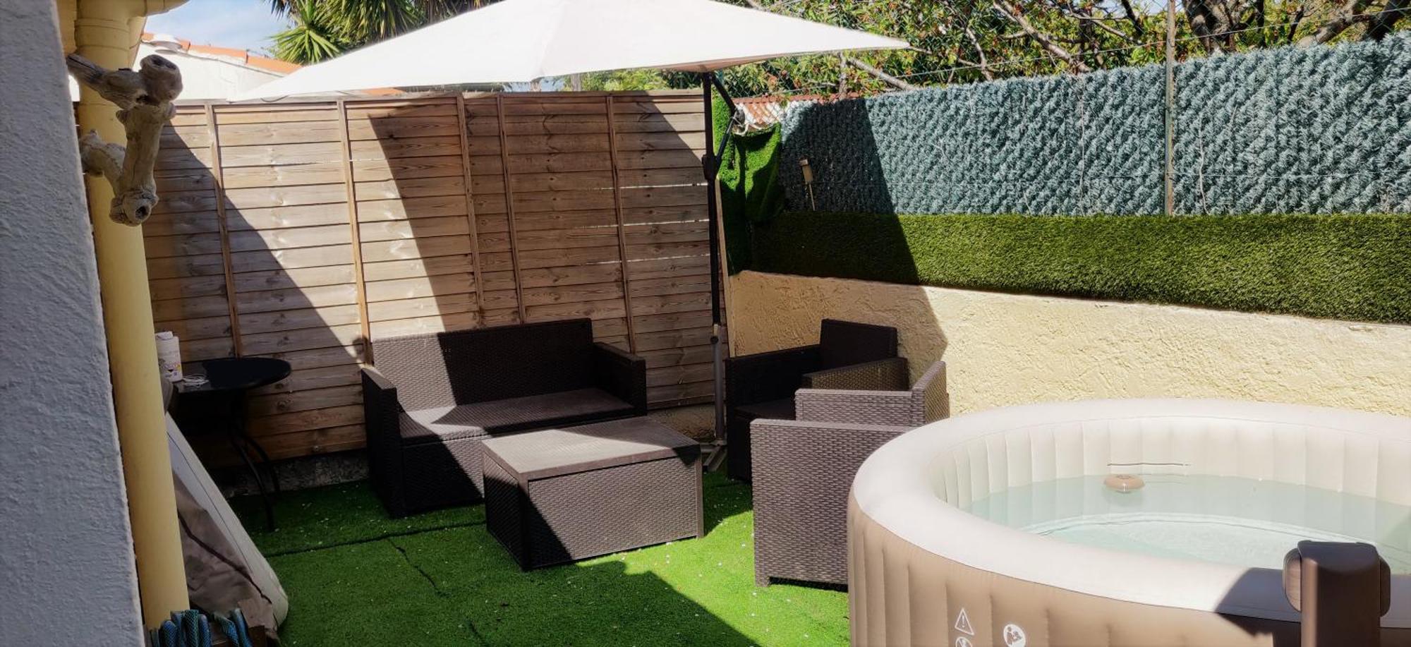 Maison T2 Proche Mer Jardin Spa Jacuzzi Et Parking Сис-Фур-Ле-Пляж Экстерьер фото