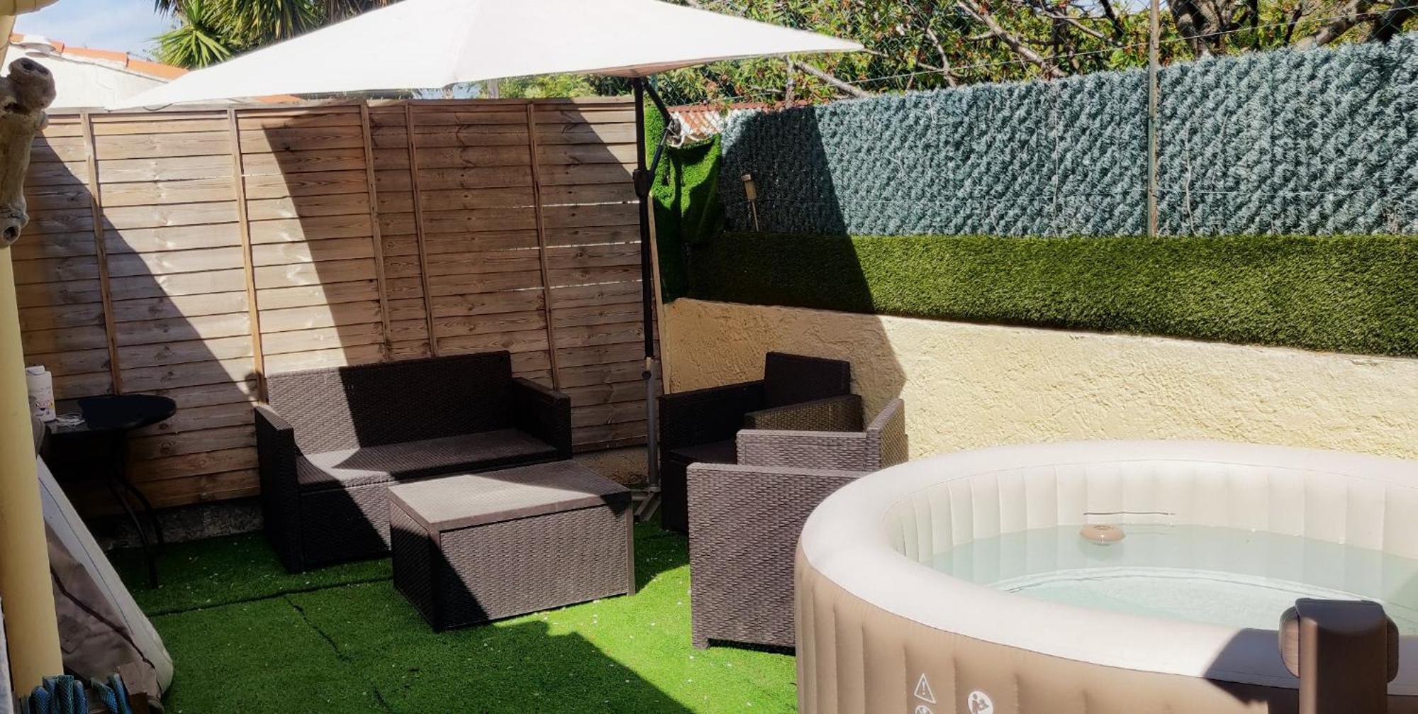 Maison T2 Proche Mer Jardin Spa Jacuzzi Et Parking Сис-Фур-Ле-Пляж Экстерьер фото